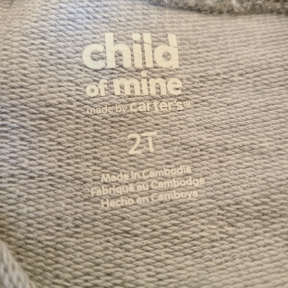 Grey light weight hoodie with monster truck on front - Picture 3 of 3